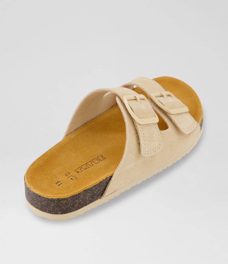Remy Junior Wheat Leather Sandals