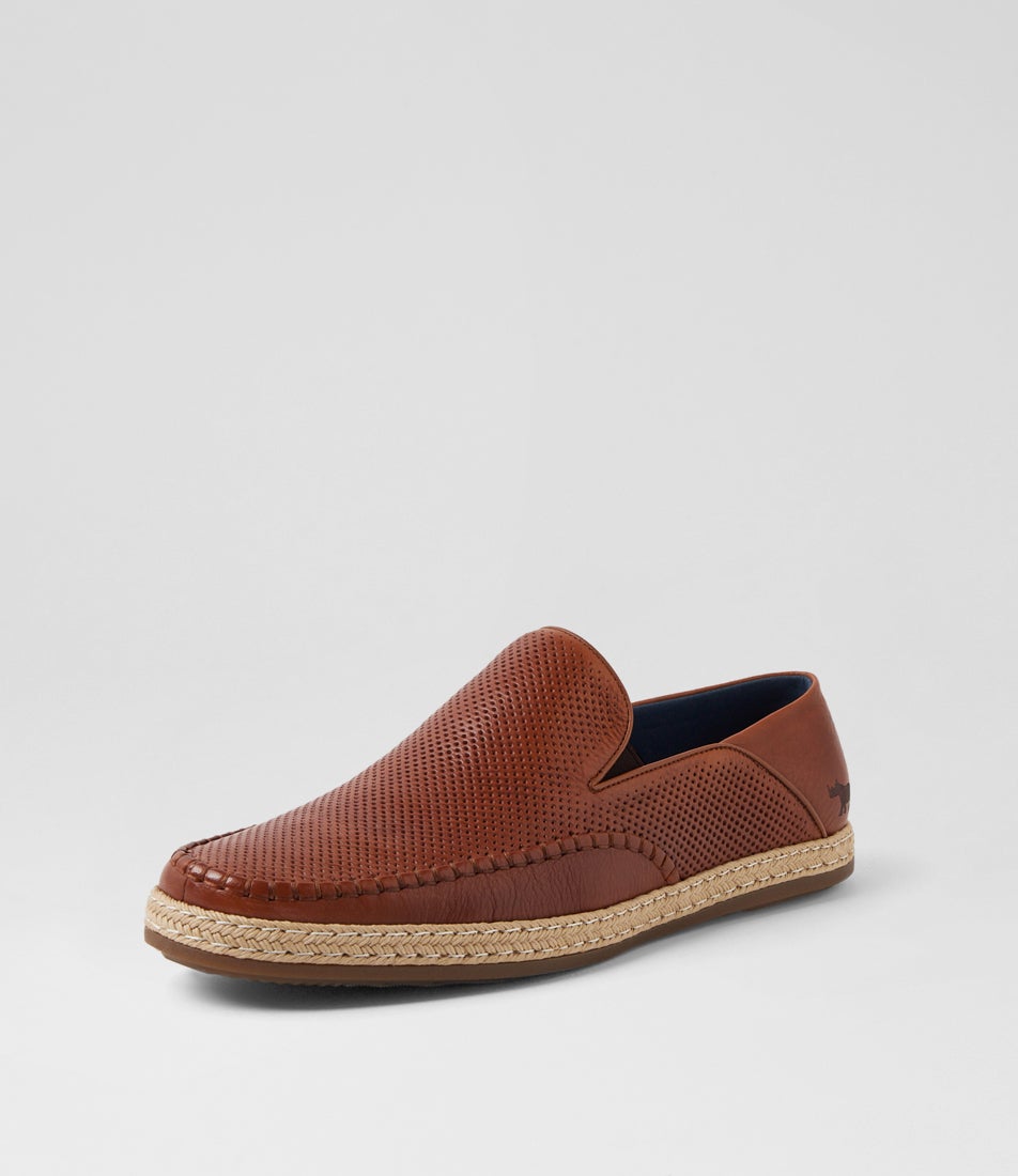 Catch Tan Leather Loafers
