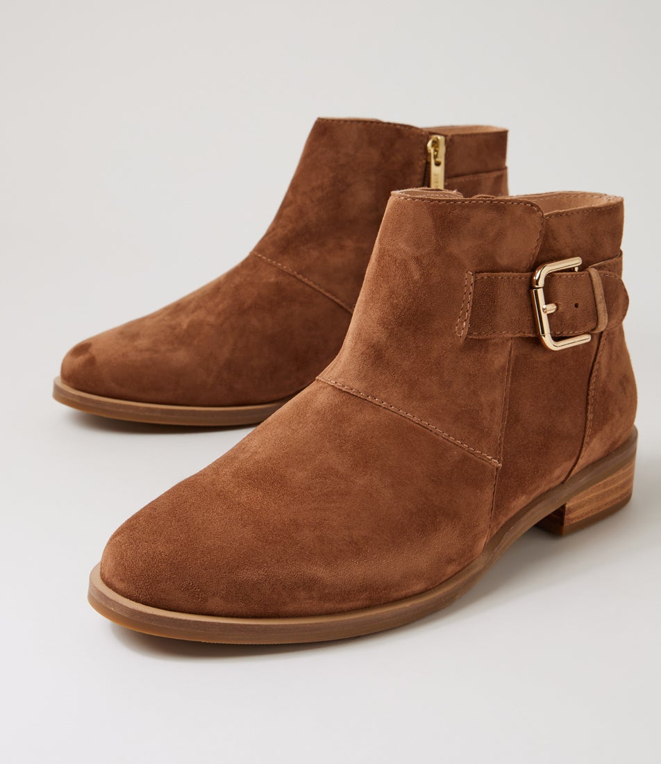 Sidony Xf Whiskey Suede Ankle Boots
