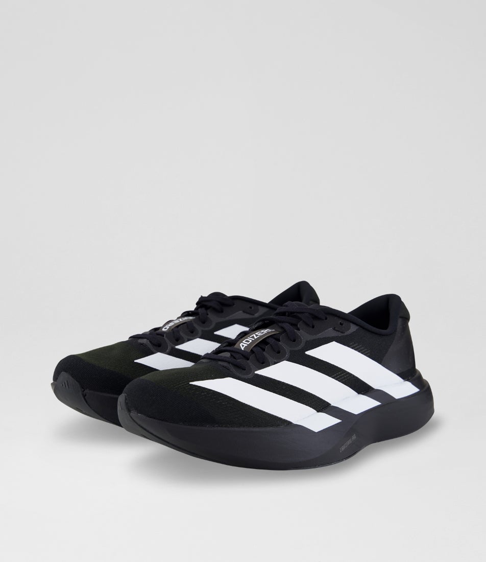 Adizero Evo Sl Youth Core Black White Fabric Sneakers