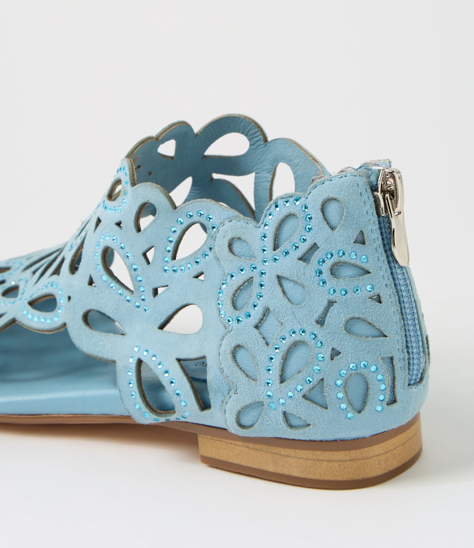 Preest Denim Suede Sandals