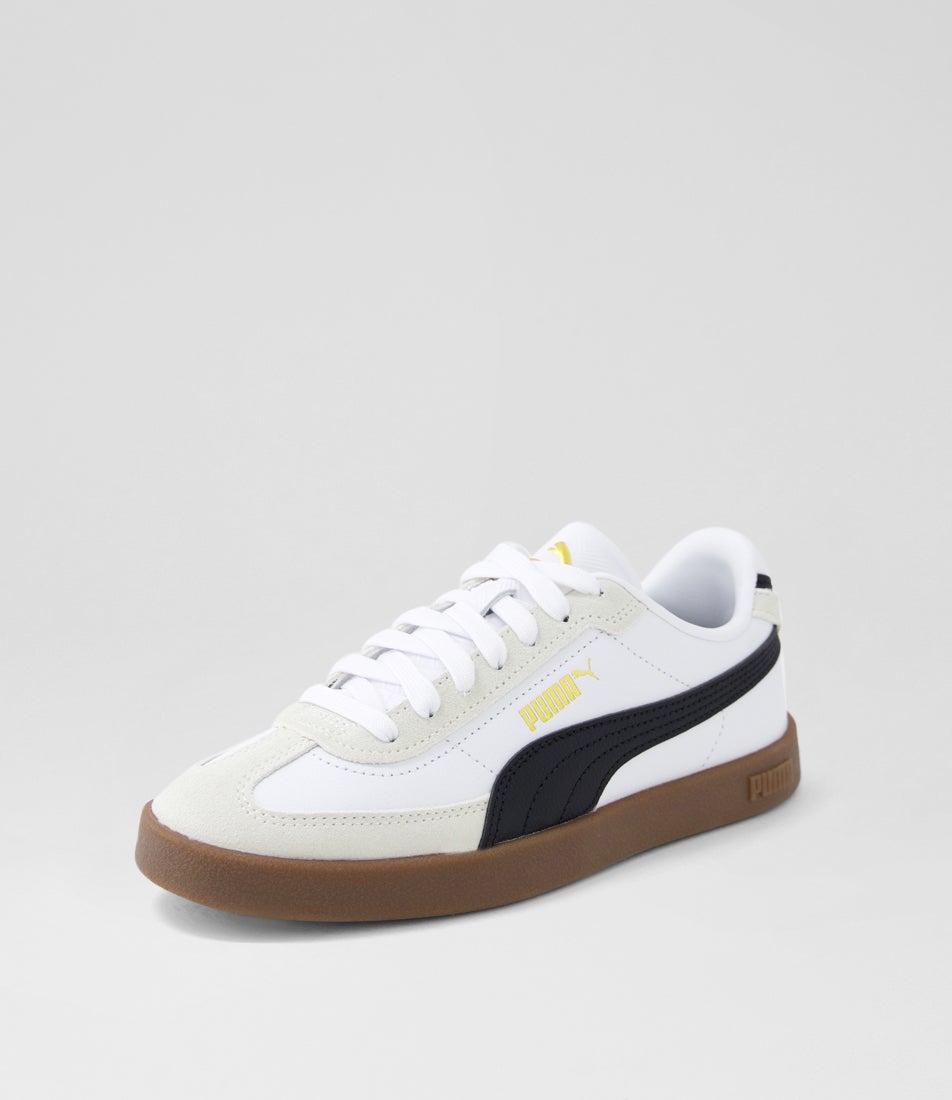 Club 2 Era Junior White Black Suede Sneakers