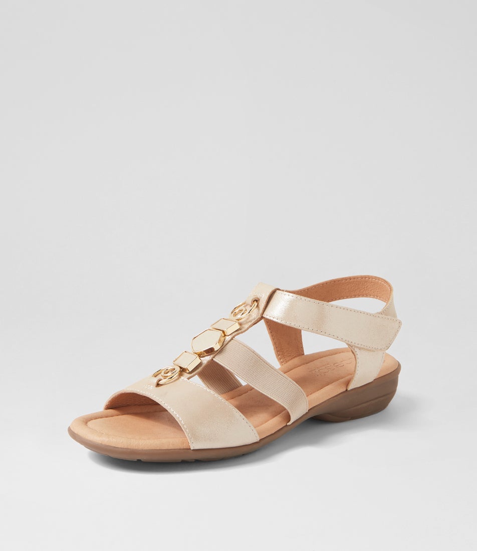 Bartie Rose Shimmer Suede Sandals