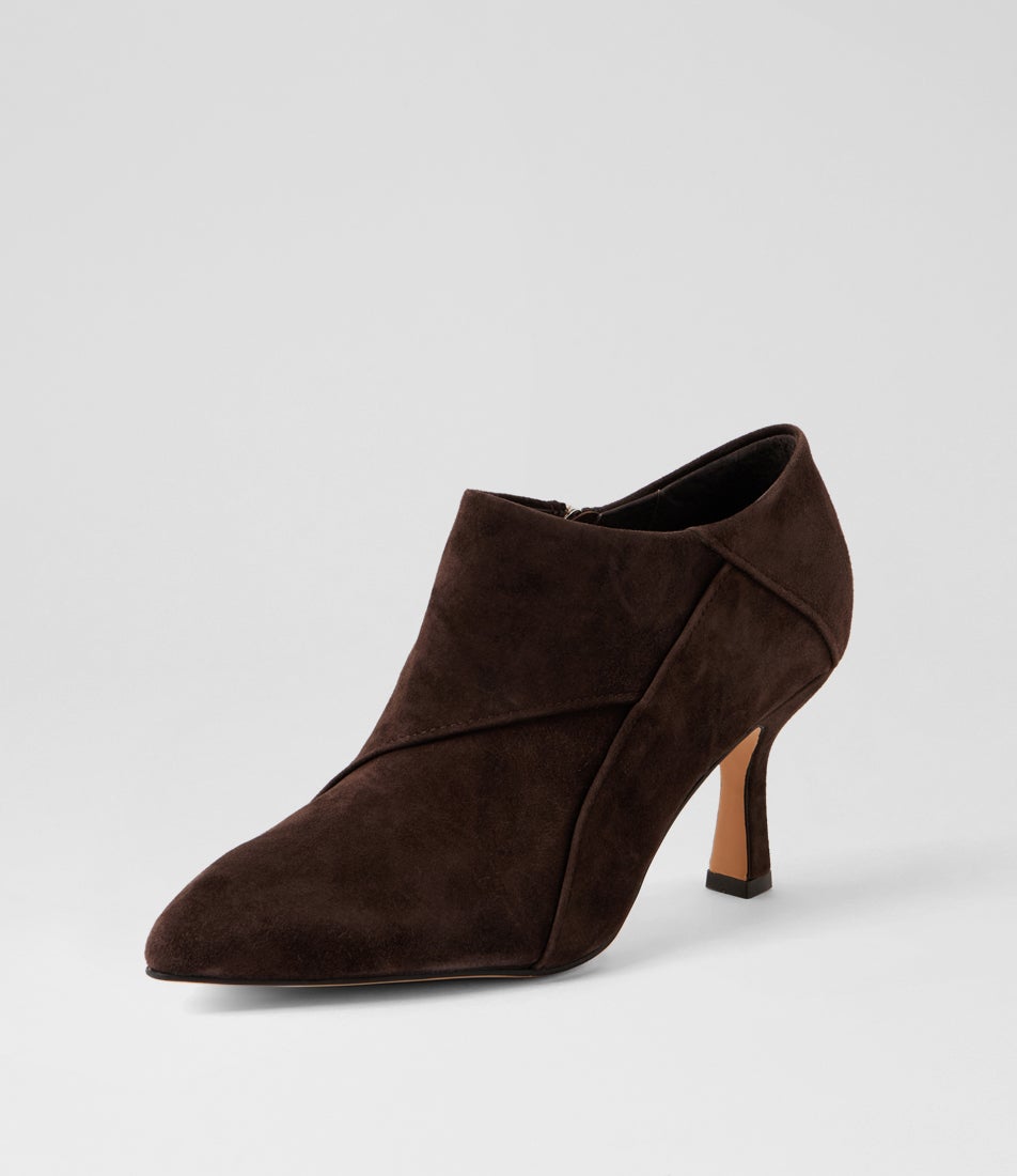 Lazel Choc Suede Ankle Boots