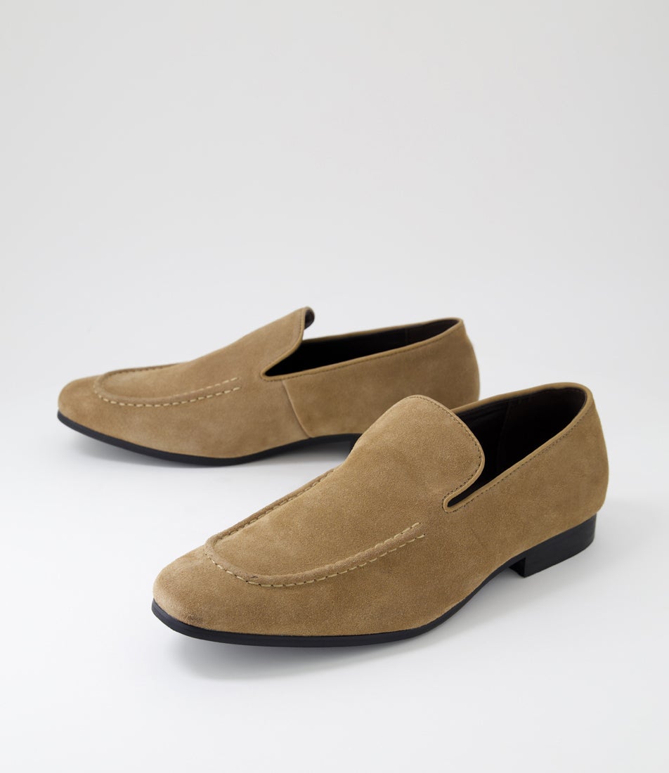 Greshay Taupe Suede Flat Shoes Greshay Taupe Suede Flat Shoes