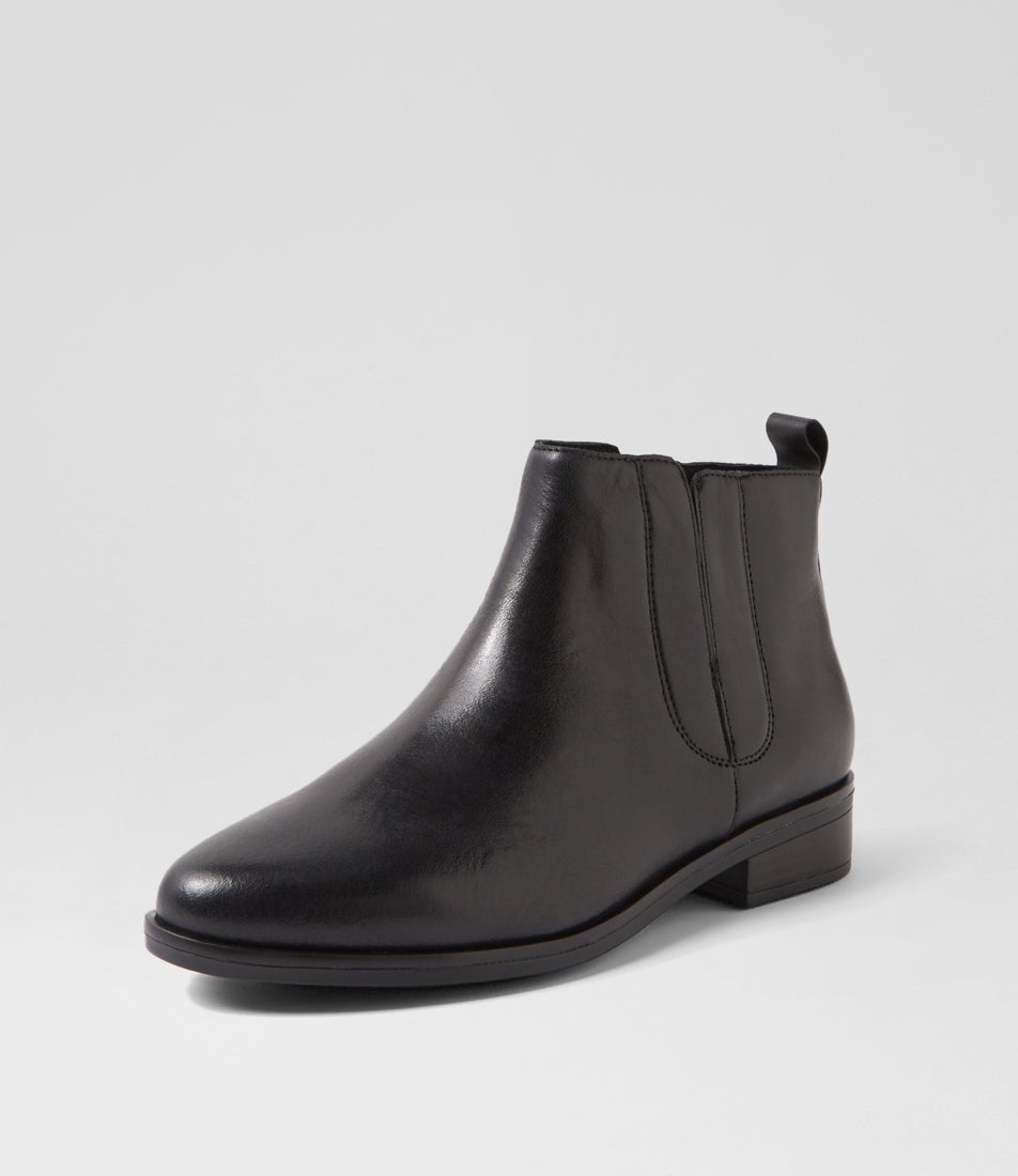 Sayeko Xf Black Leather Chelsea Boots