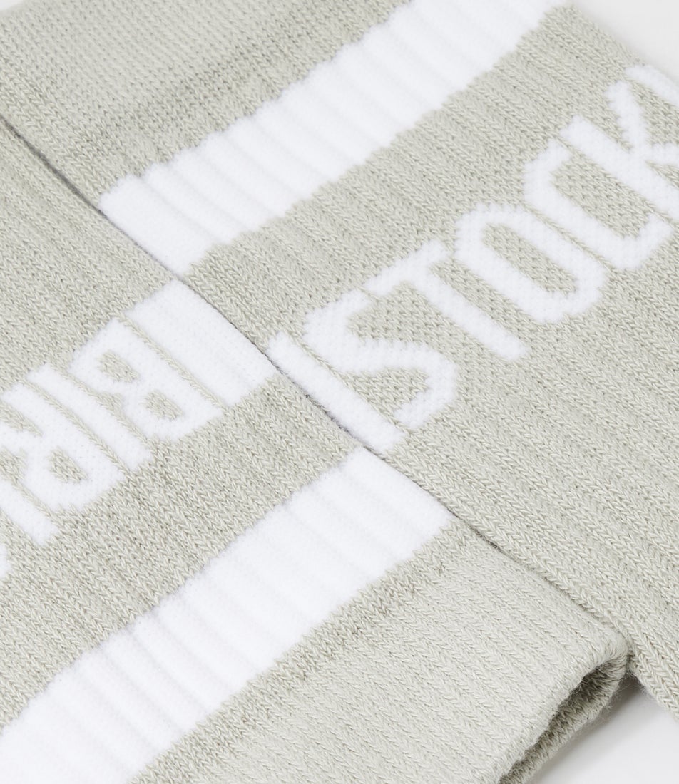Tennis Grey White Cotton Socks