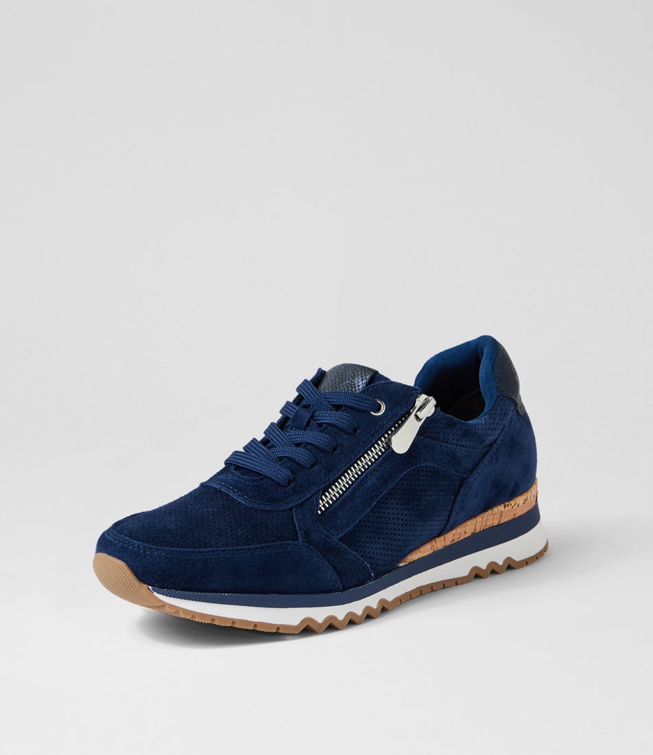 Deliah Navy Mix Sneakers