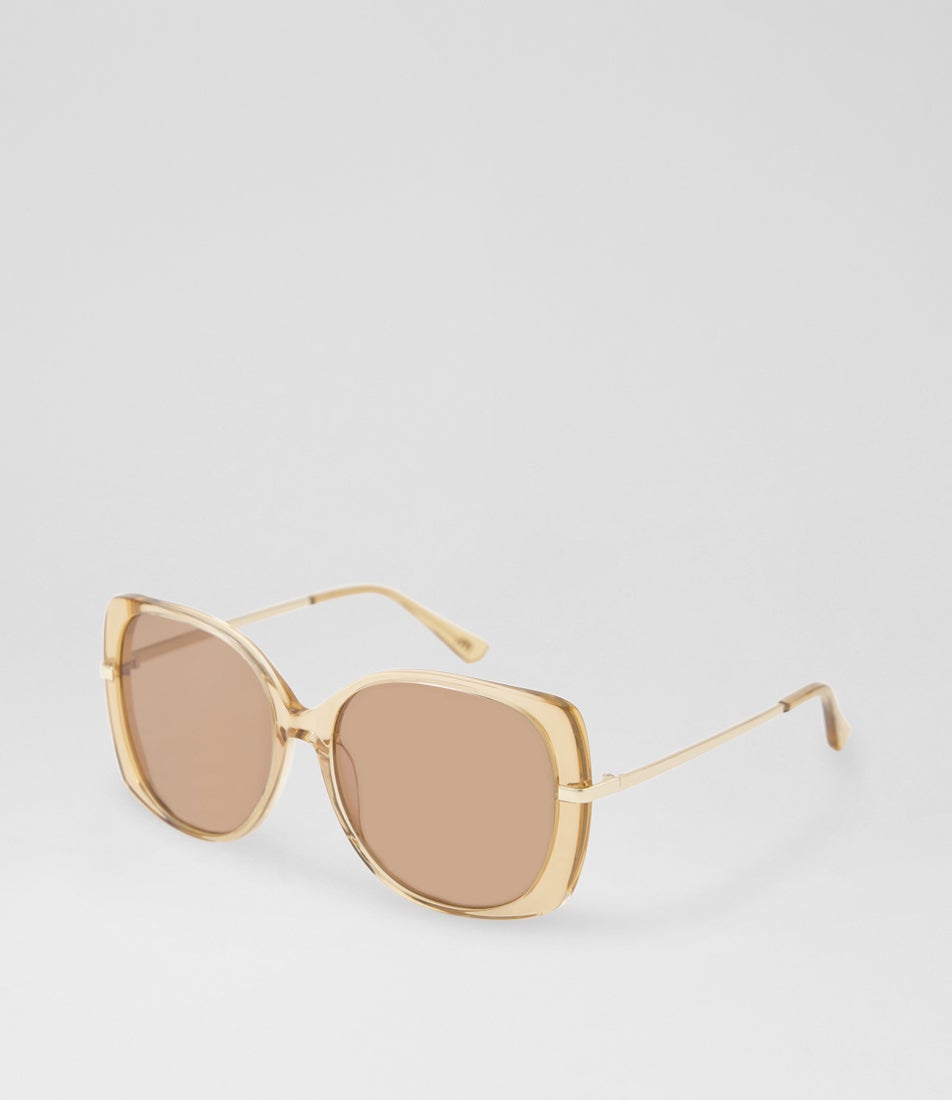 Bea Light Brown Acetate Sunglasses