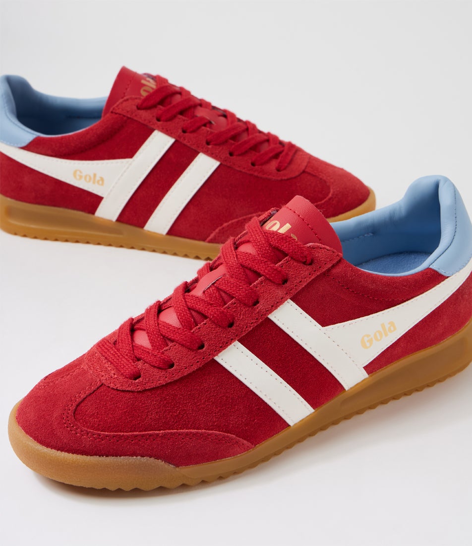 Torpedo W Red Off White Air Suede Sneakers