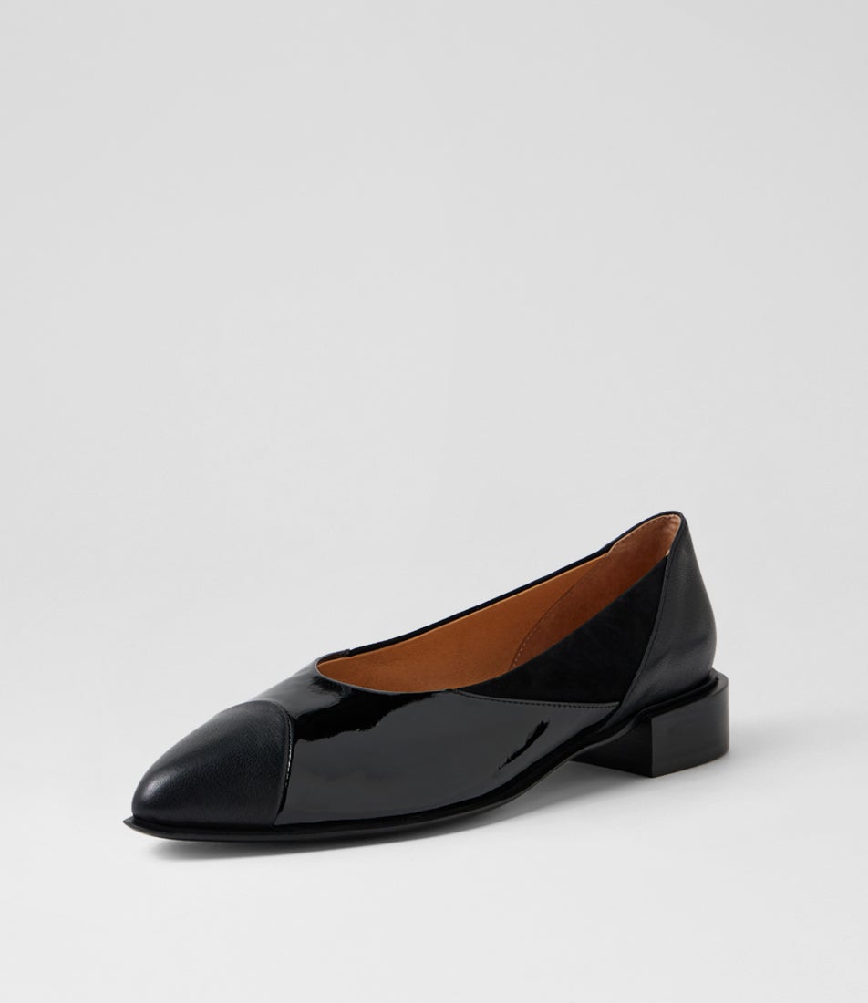 Emberta Black Mix Ballet Flats