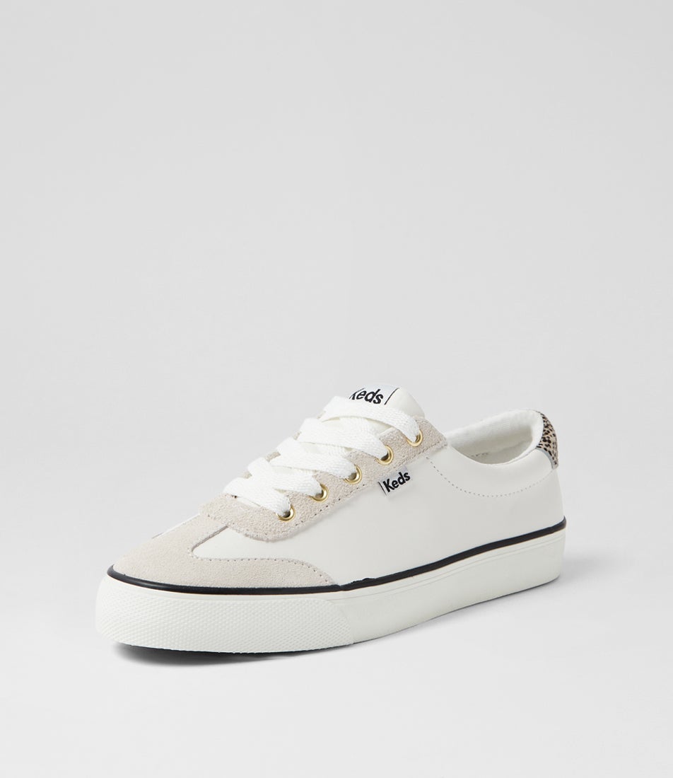 Jump Kick T Toe Sea Salt Oatmeal Leather Sneakers