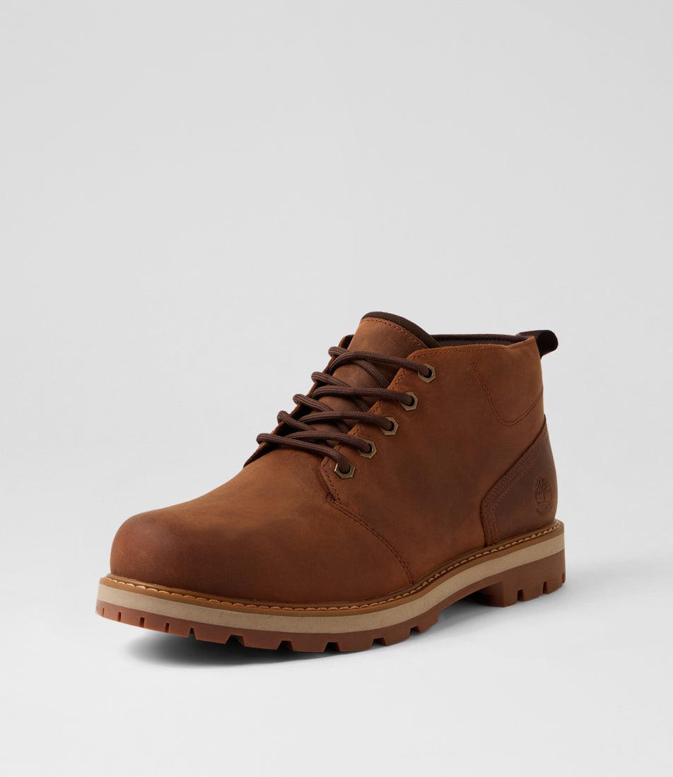 Britton Road Chukka Wp Rust Leather Lace Up Boots
