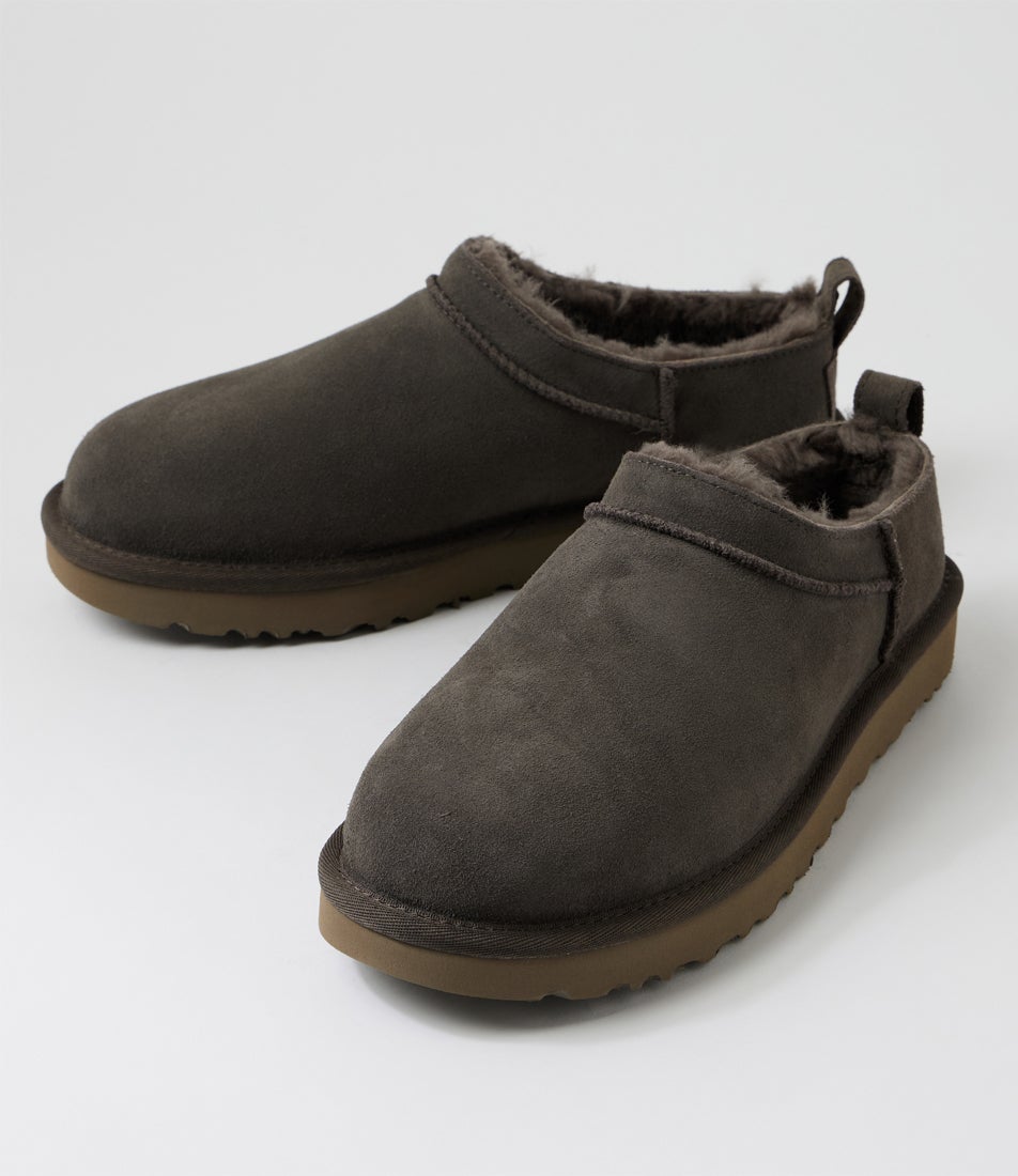Classic Micro Dense Smoke Suede Slippers Classic Micro Dense Smoke Suede Slippers
