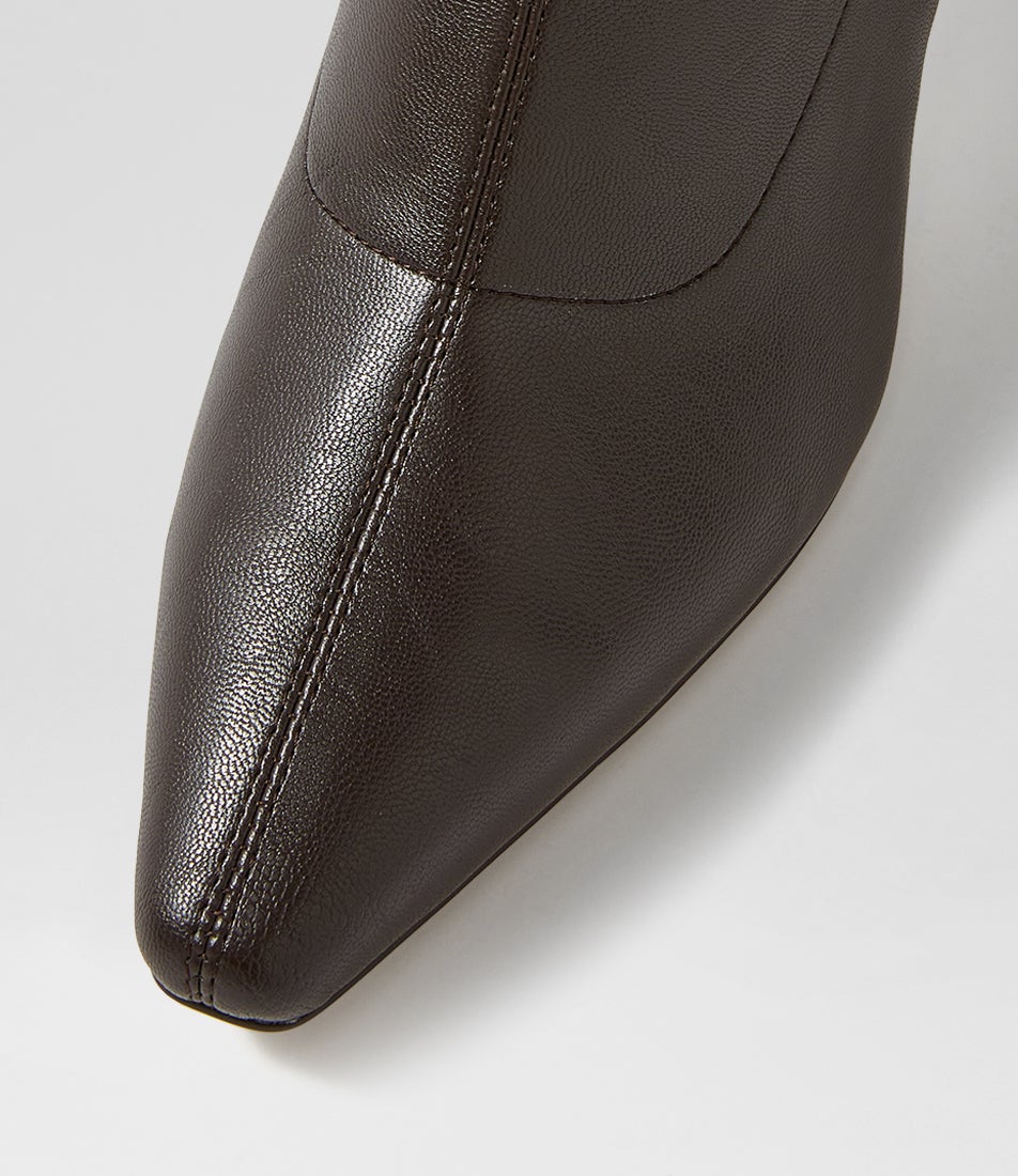 Andria Choc Dark Brown Knee High Boots