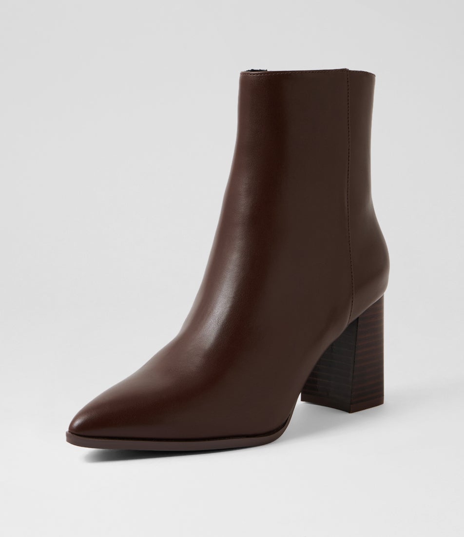 Maxine Chocolate Brown Ankle Boots