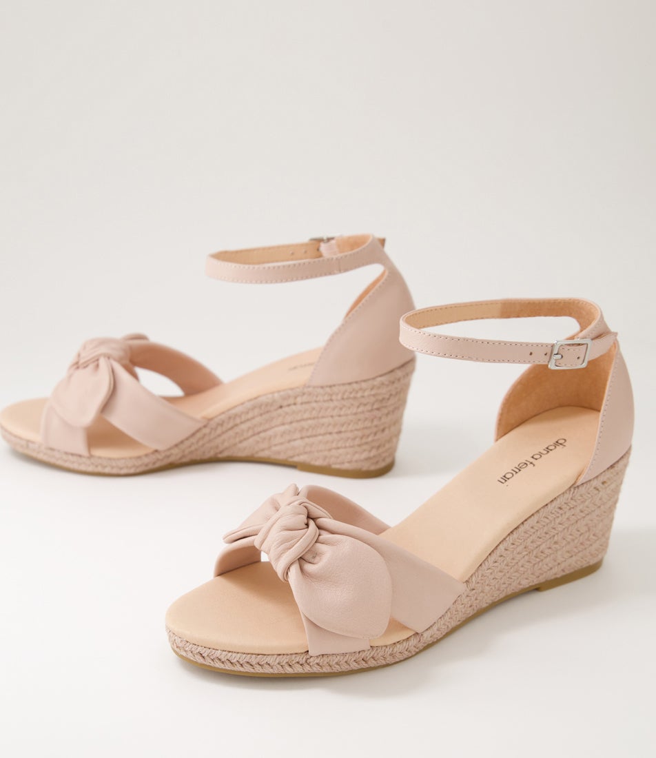 Jennalea Rose Leather Rope Sandals