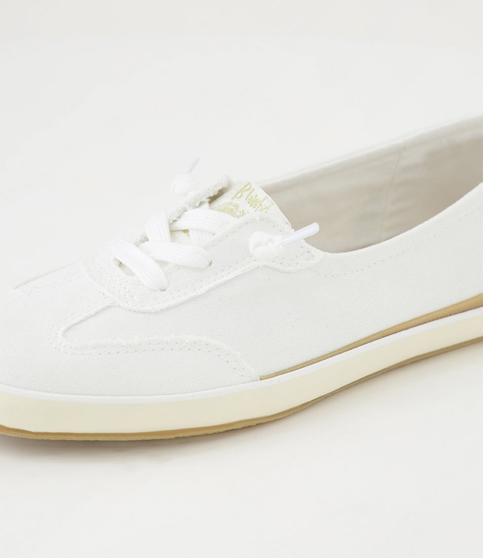Ez Breezy White Canvas Sneakers