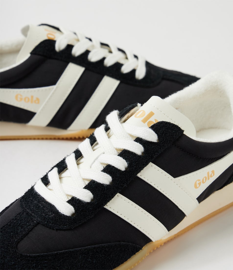 Sprinter W Black Off White Suede Nylon Sneakers
