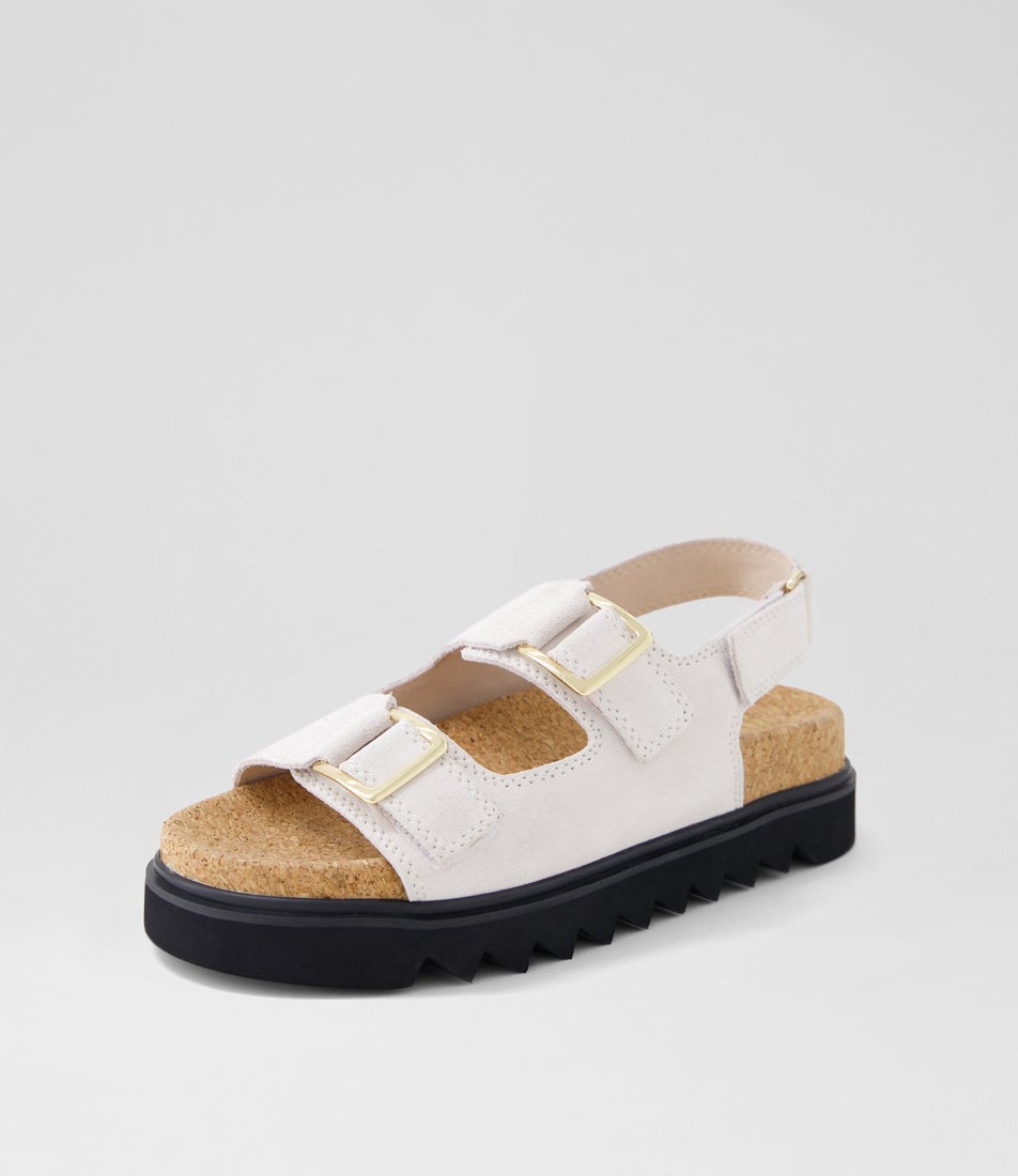Tulum Oat Suede Sandals