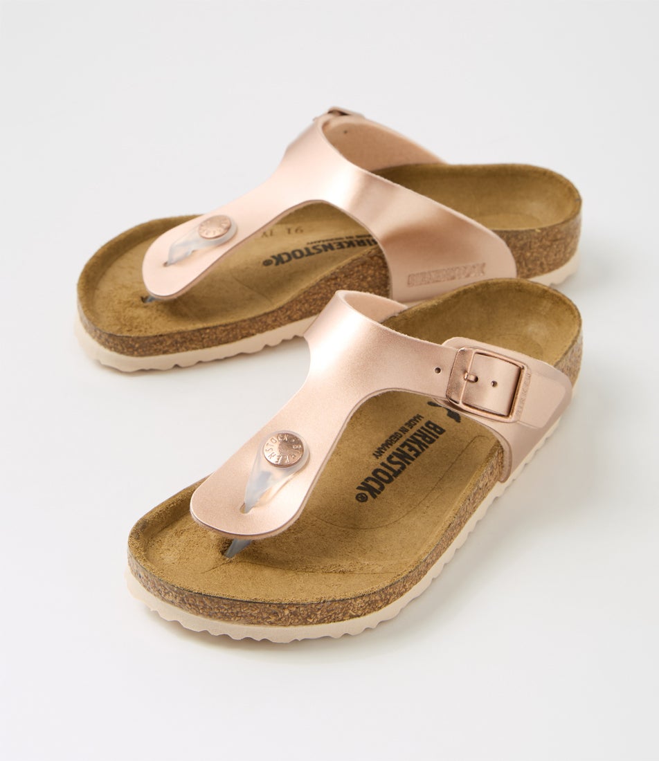 Gizeh Kids Junior Electric Metallic Copper Birkoflor Thongs