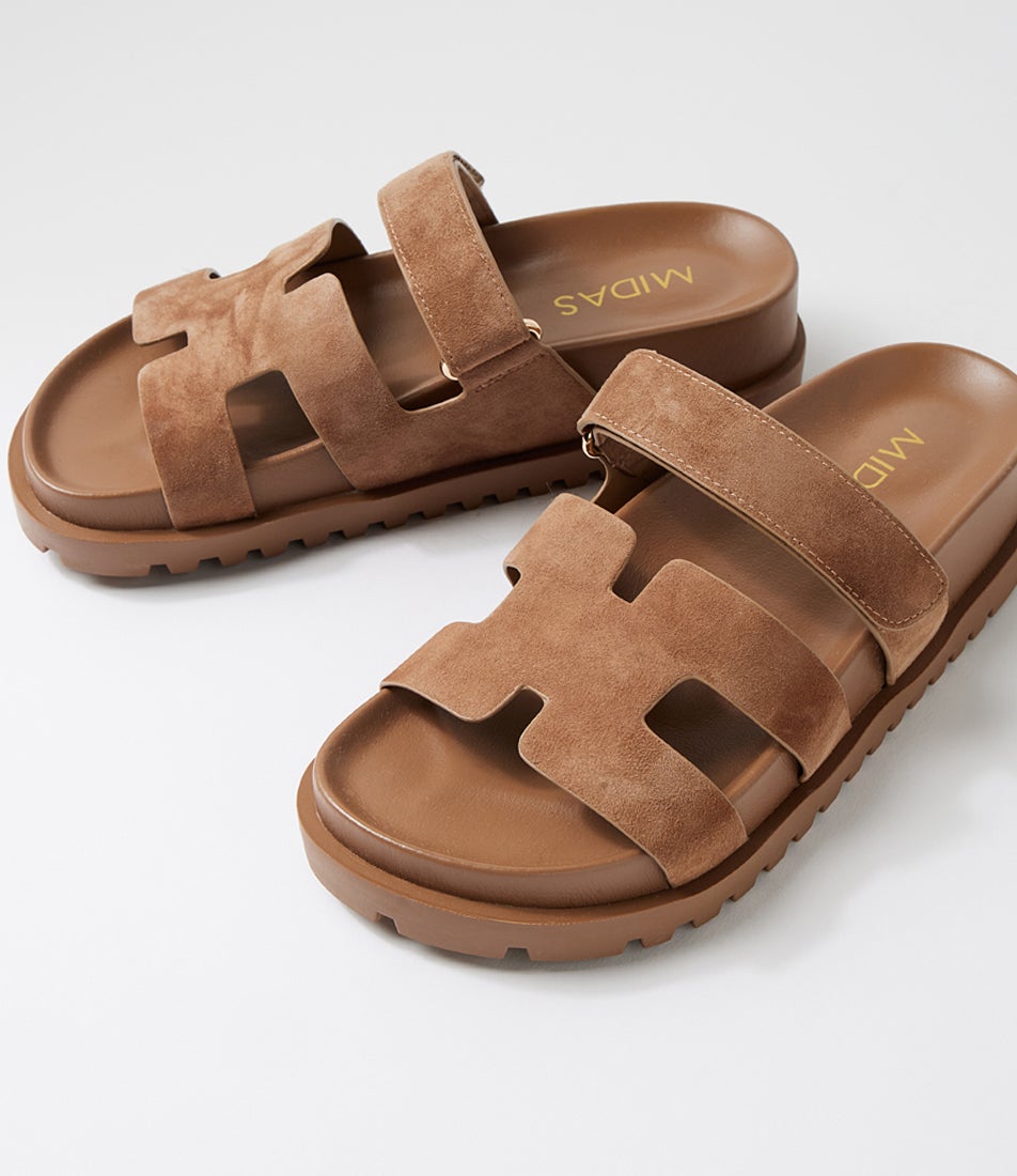 Upstate Light Choc Suede Sandals