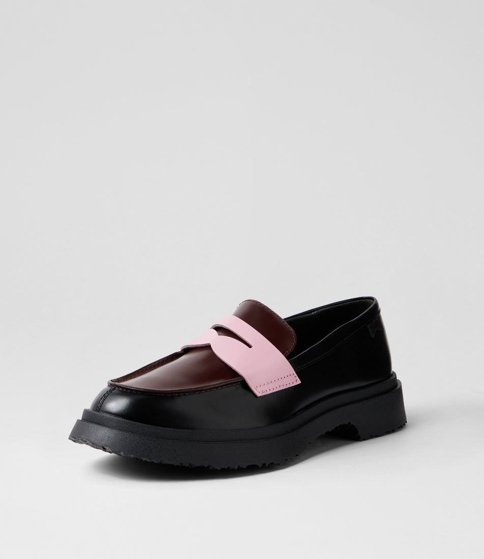 Walden Twins Pink Burgundy Leather Loafers