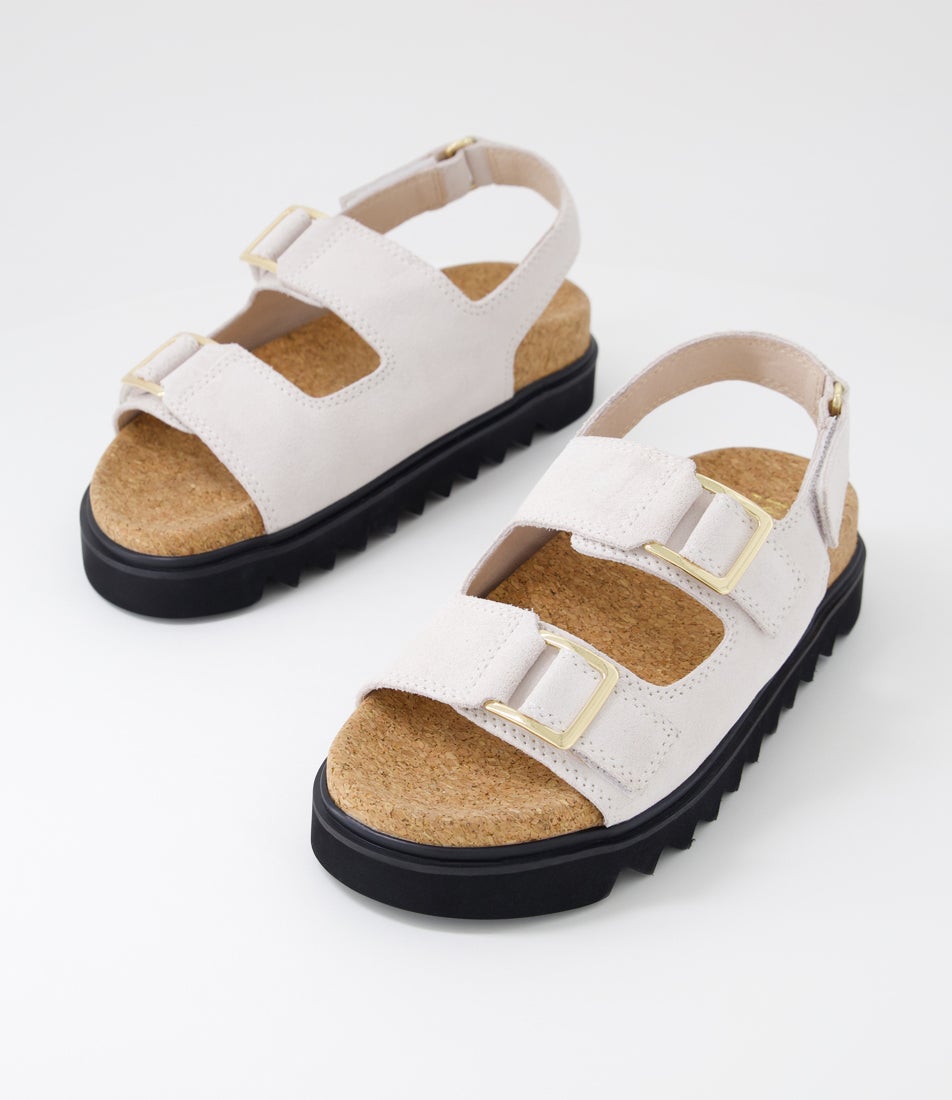 Tulum Oat Suede Sandals