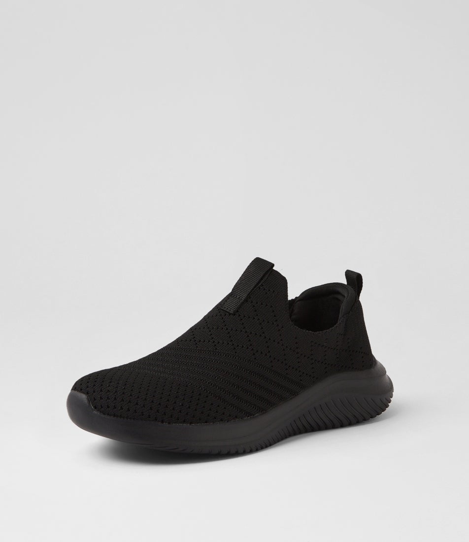 Bethie Black Knit Sneakers