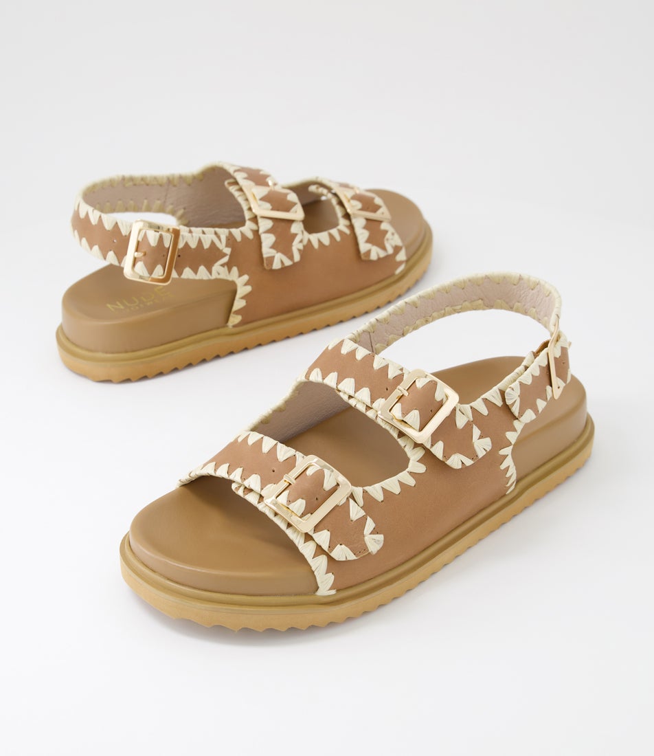 Alice Tan Leather Sandals
