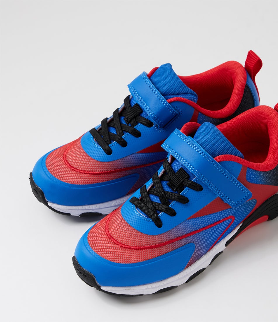 Nifty Junior Blue Red Mesh Sneakers