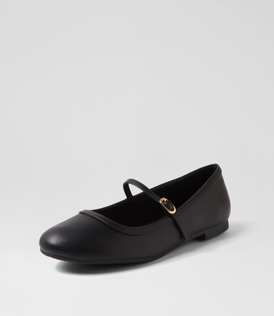 Dazine Black Flat Shoes
