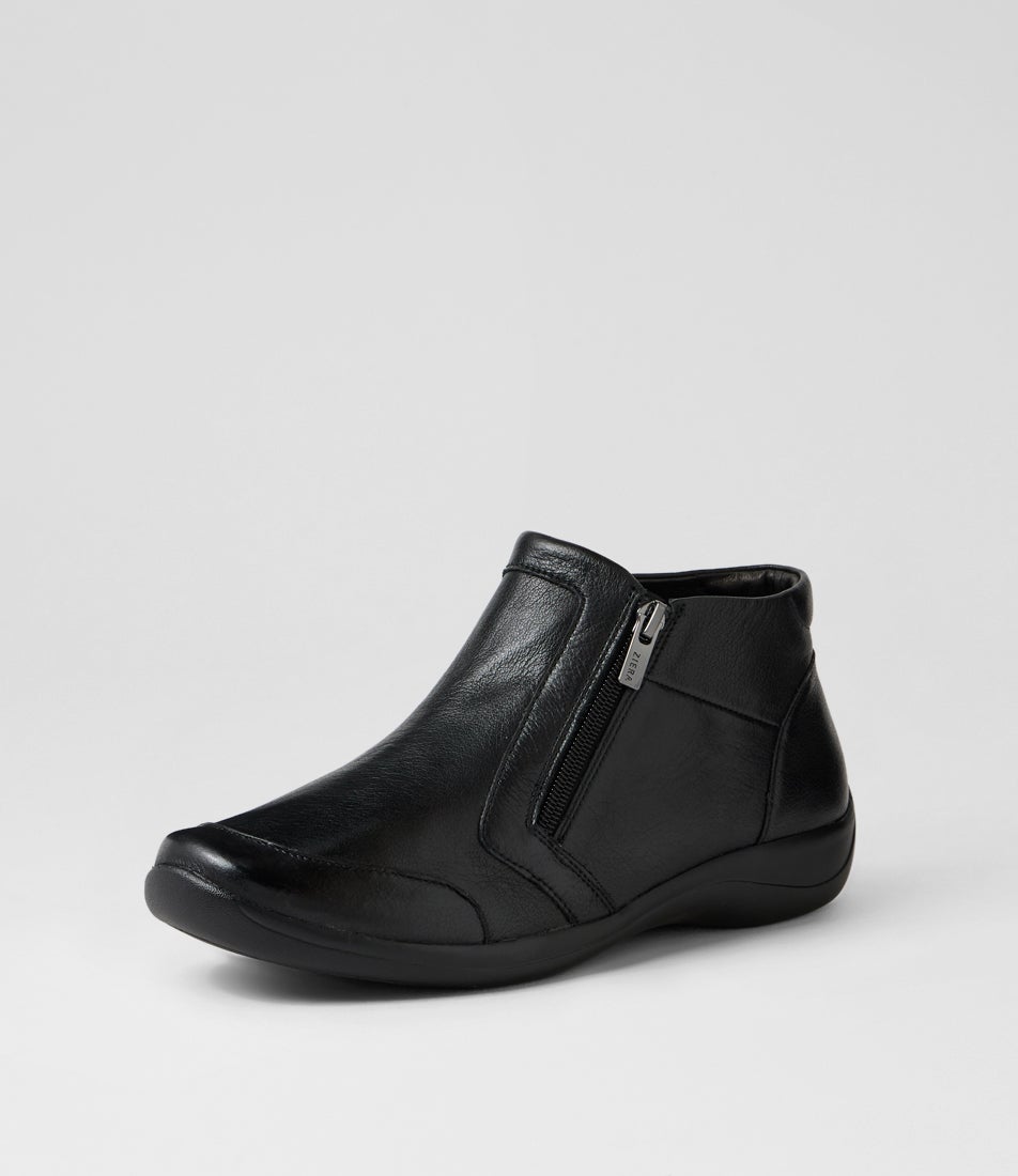 Jessel Xf Black Leather Ankle Boots