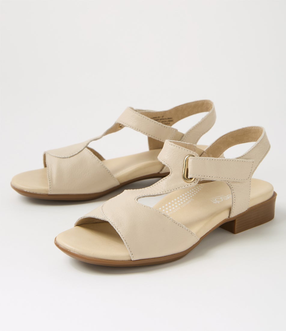 Coras Almond Leather Sandals