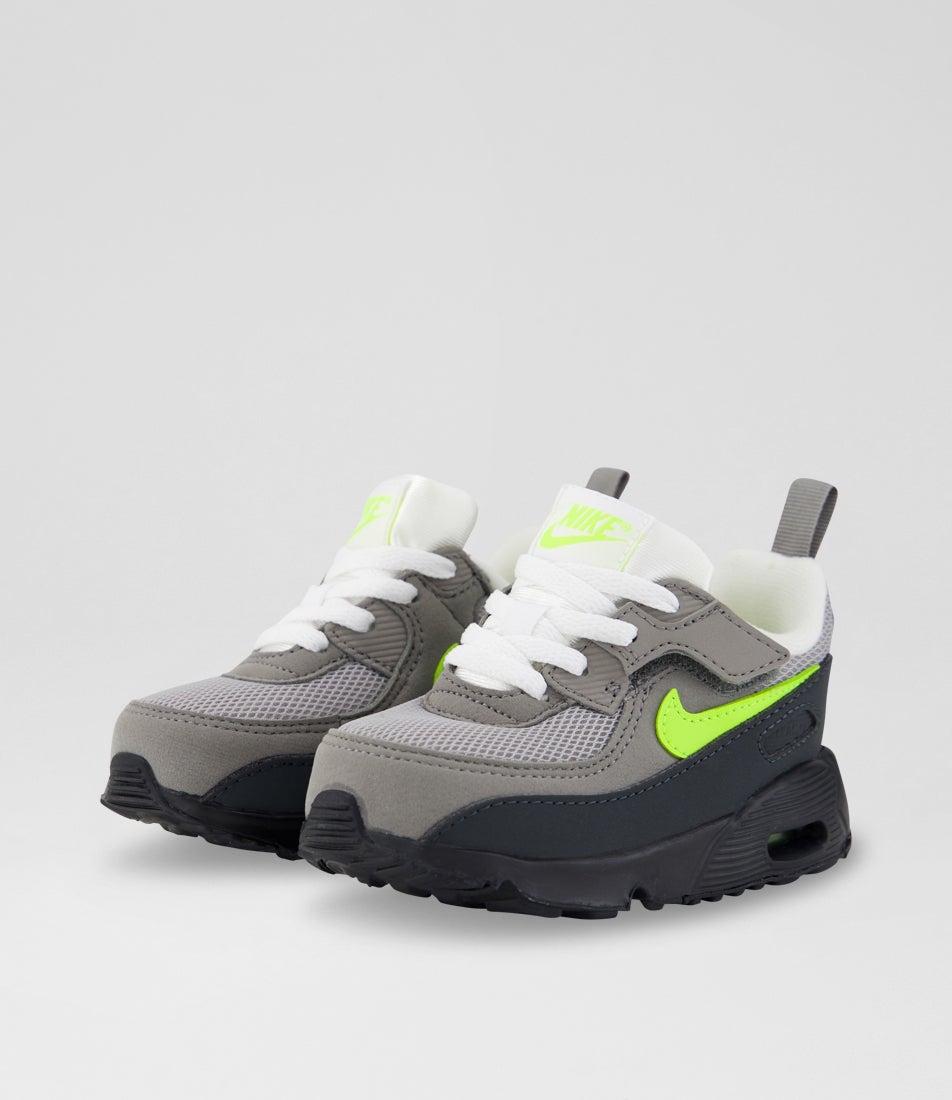 Air Max 90 Toddler Black Neon Yellow Anthracite Fabric Sneakers