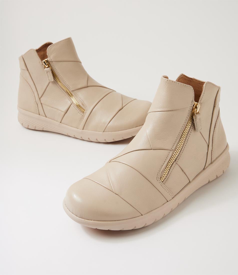 Sisley Xf Almond Leather Ankle Boots