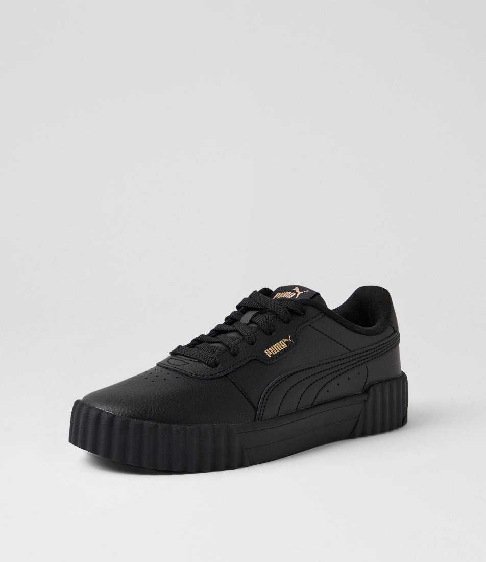 Carina 3 W Black Gold Leather Sneakers