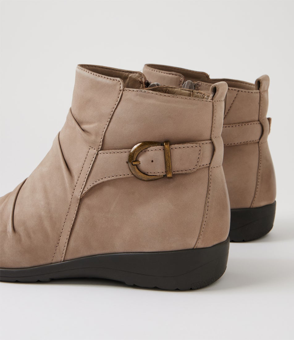 Pandoras D Light Taupe Nubuck Ankle Boots