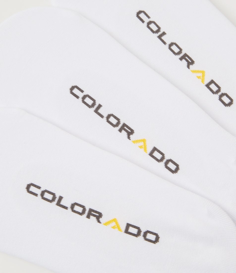 3pk Ball Invisible White Cotton Socks