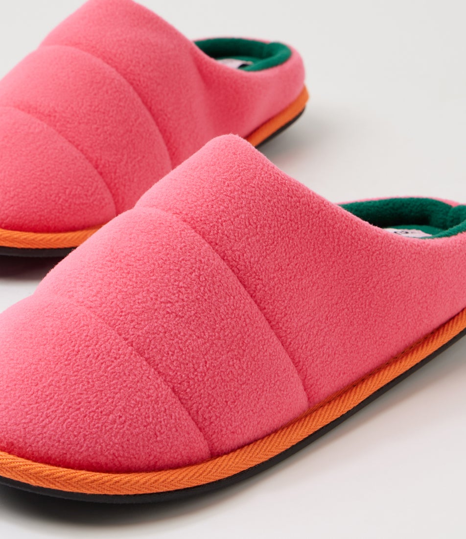 Cloud Hot Pink Fabric Slippers