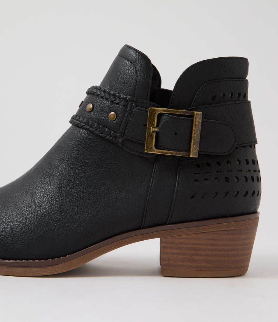 Tintan Black Ankle Boots