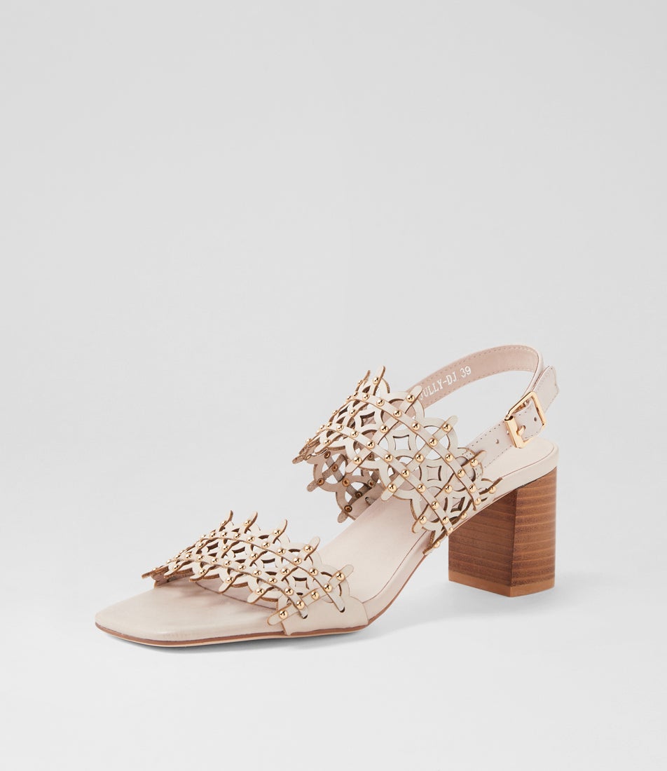 Jully Nude Leather Sandals