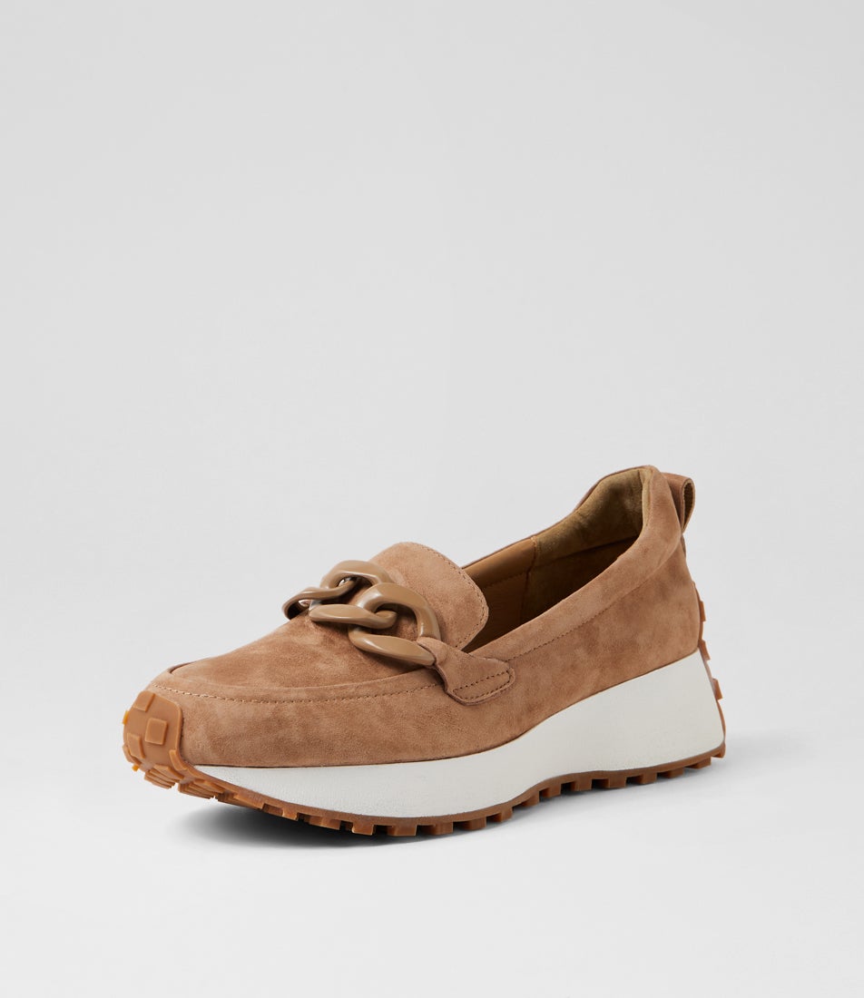 Zaphas Light Choc Suede Loafers Zaphas Light Choc Suede Loafers