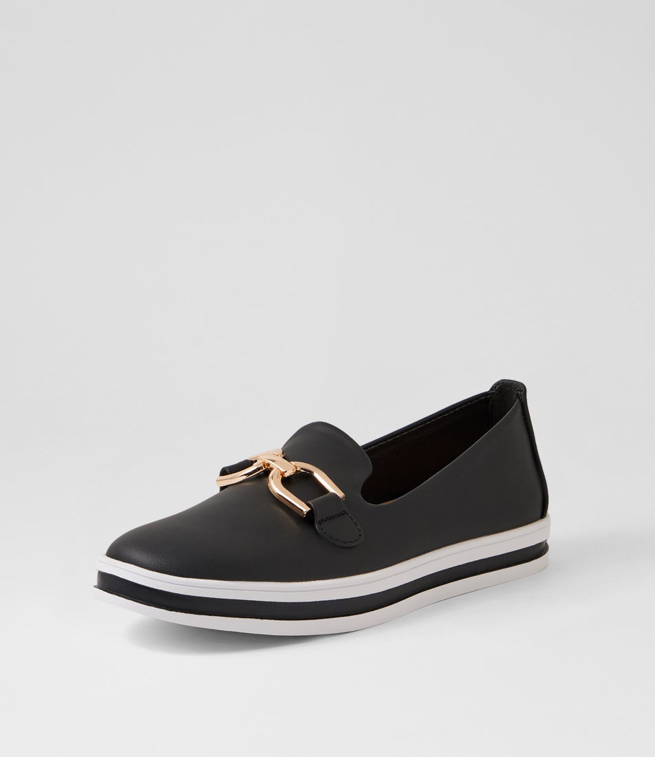 Nadison Black Flat Shoes