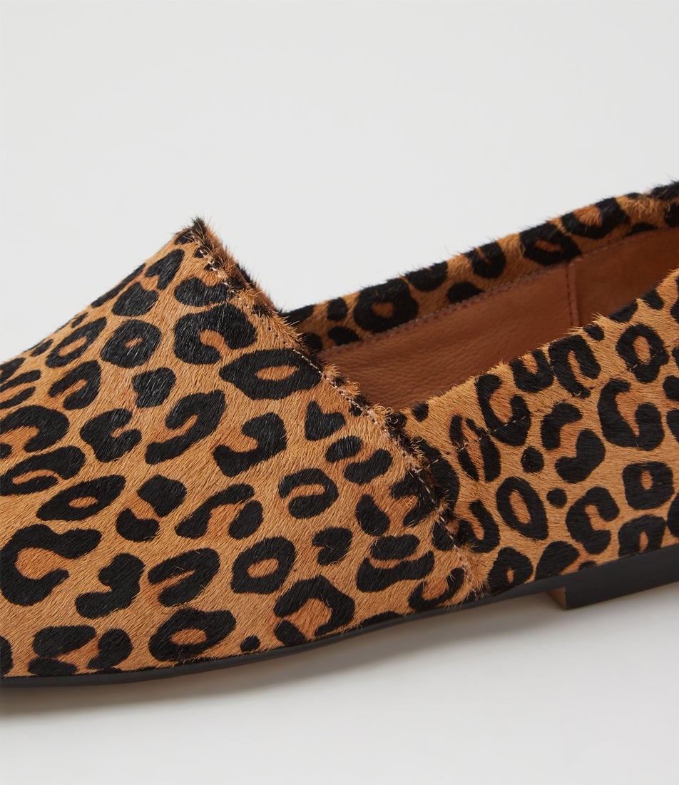 Adapt Light Tan Leopard Pony Flat Shoes