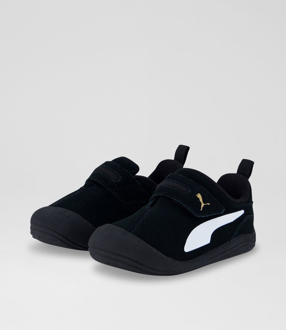 Kitten Premium Toddler Black White Mesh Sneakers