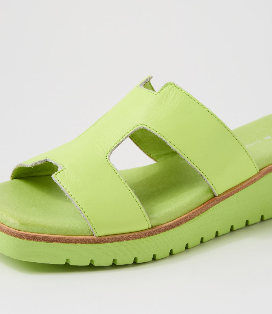 Kerem Light Citrus Leather Sandals