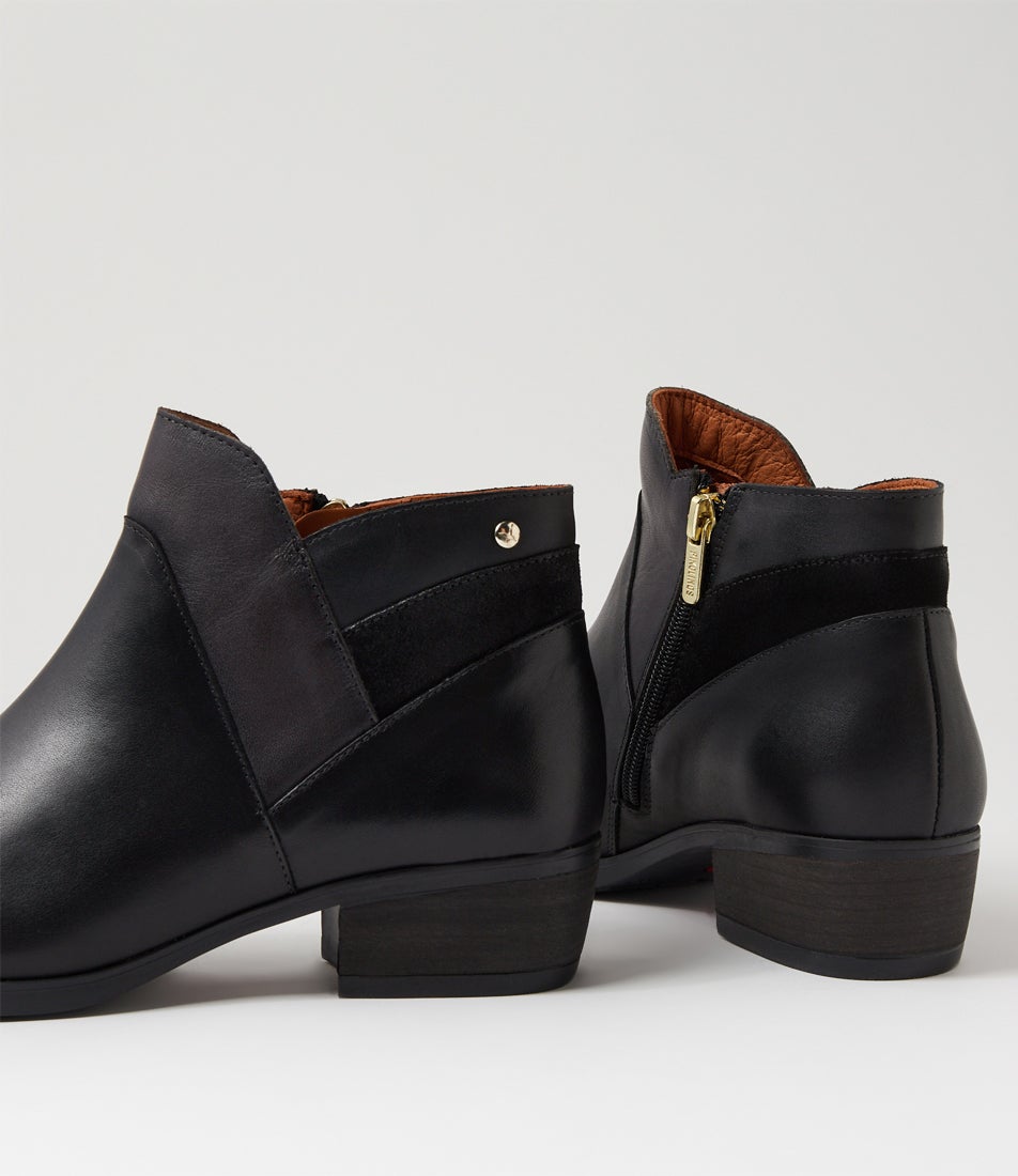 Daroca 32 Black Leather Ankle Boots
