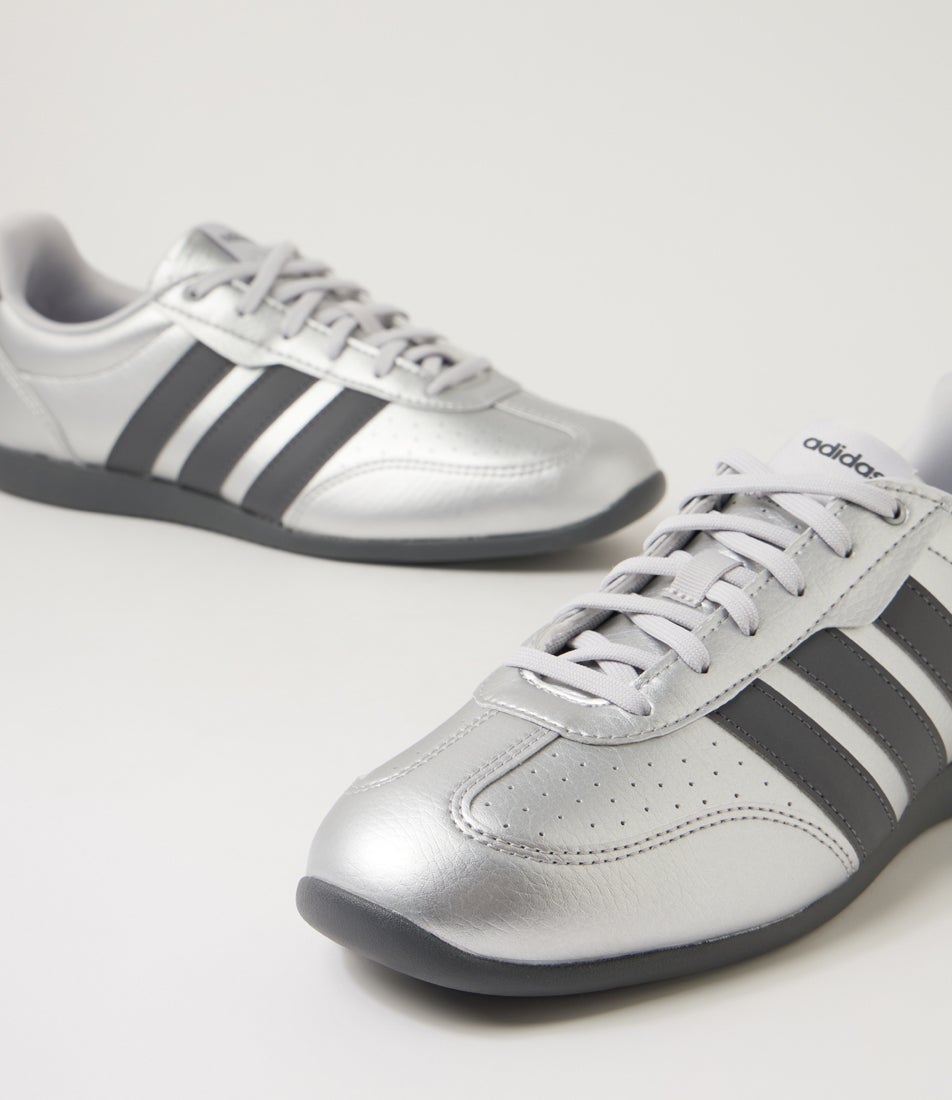 Barreda Lo W Matte Silver Grey Fabric Sneakers