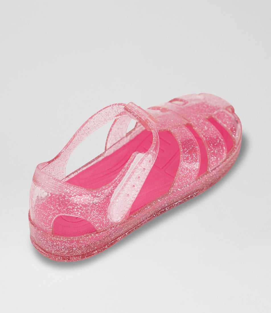 Clear Jelly Junior Pink Pvc Sandals